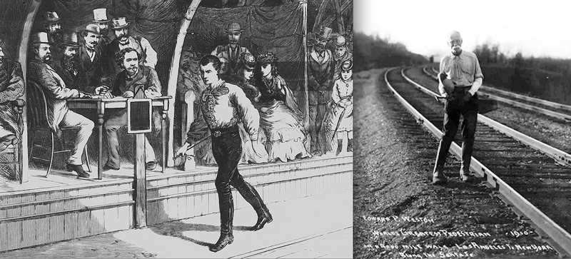 Illustration for article titled 150 Years Ago, People Watched Competitive Walking Instead of Baseball